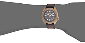 SEIKO Men's 5 Sports Stainless Steel Automatic Watch with Silicone Strap, Brown, 22 (Model: SRPE80)