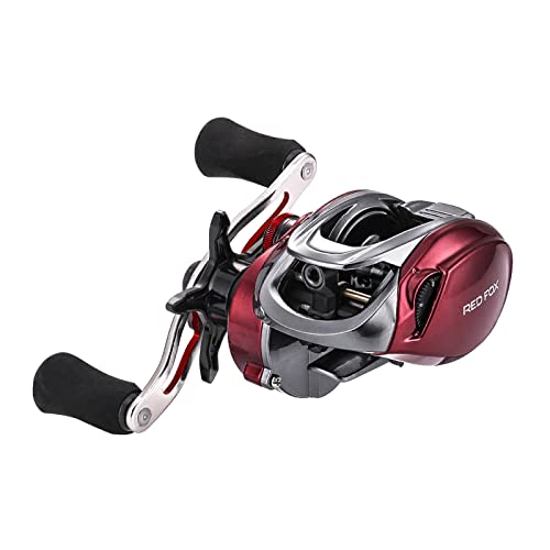 SeaKnight RED Fox Baitcasting Reels, 7.2:1/8.1:1 Gear Ratio, Ultralight Baitcaster Reel, Super Smooth with 13LBs Carbon Fiber Drag Fishing Reel