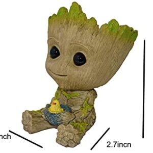 TEEMO Aquarium Groot Air Bubbler Decorations, Air Bubbler Decorations for Fish Tank.(Large Size 3.75'x5.7'x3.5')