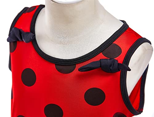 Dressy Daisy Girls Ladybug Polka Dots Red & Black Nightgown Dress Up Costume Fancy Birthday Party Sleepwear Size 10