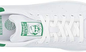 adidas Originals Men's Stan Smith (End Plastic Waste) Sneaker, White/White/Green, 9.5