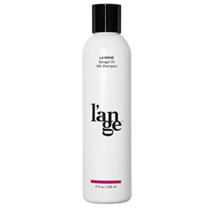l’ange hair la mane borage oil silk shampoo | for coarse & hard to manage hair | silk proteins & borage seed oil (8 fl oz)