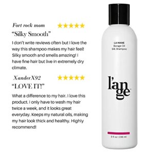 L’ange Hair La Mane Borage Oil Silk Shampoo | For Coarse & Hard to Manage Hair | Silk Proteins & Borage Seed Oil (8 fl Oz)