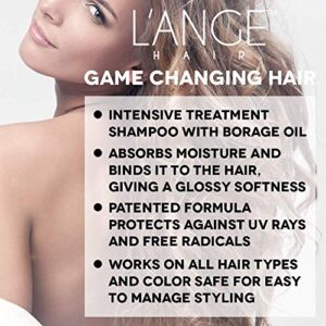 L’ange Hair La Mane Borage Oil Silk Shampoo | For Coarse & Hard to Manage Hair | Silk Proteins & Borage Seed Oil (8 fl Oz)