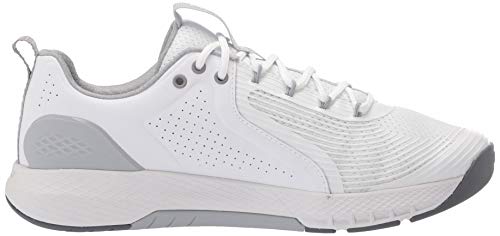 Under Armour Men's Charged Commit Tr 3, White (103)/Mod Gray, 7 M US