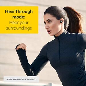 Jabra Elite Active 75t Titanium Black Voice Assistant Enabled True Wireless Sports Earbuds with Charging Case (Renewed)