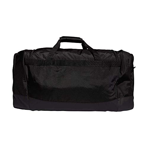 adidas Unisex Defender 4 Large Duffel Bag, Black/White, One Size