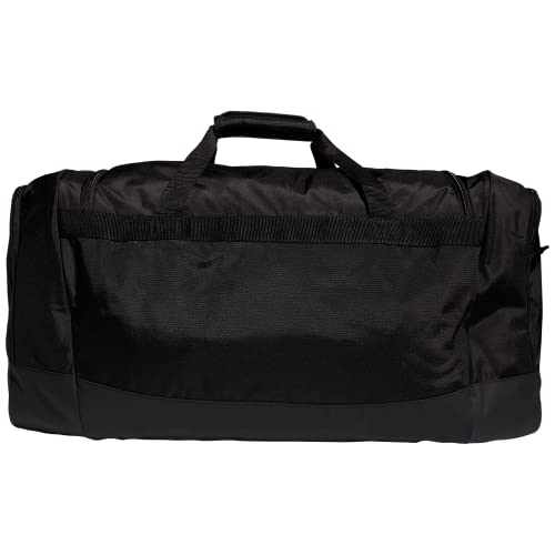 adidas Unisex Defender 4 Large Duffel Bag, Black/White, One Size