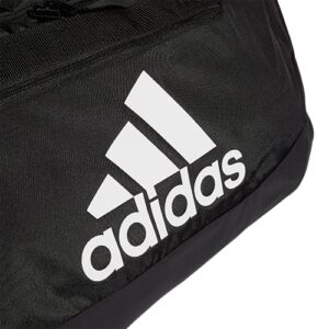 adidas Unisex Defender 4 Large Duffel Bag, Black/White, One Size