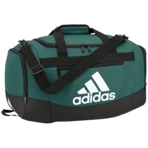 adidas unisex defender 4 small duffel bag, team dark green, one size