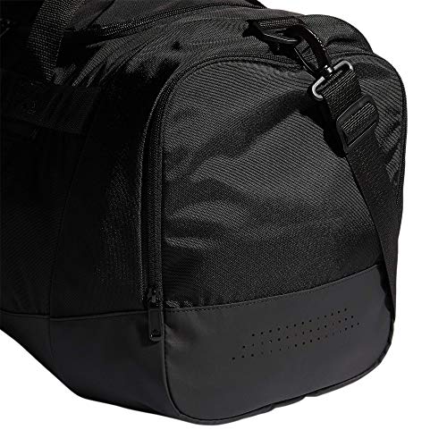 adidas Defender 4 Medium Duffel Bag, Black/Silver Metallic, One Size