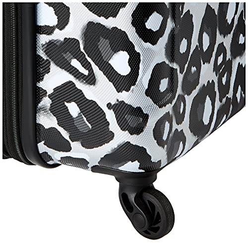 American Tourister Moonlight Hardside Expandable Luggage with Spinner Wheels, Leopard Black, 3-Piece Set (21/24/28)