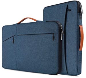 17.3 inch laptop briefcase bag for hp pavilion 17 inch laptop, hp envy 17, hp probook 17, dell g7 17.3, dell inspiron 17, asus vivobook 17, acer aspire 17.3 laptop sleeve case, navy blue