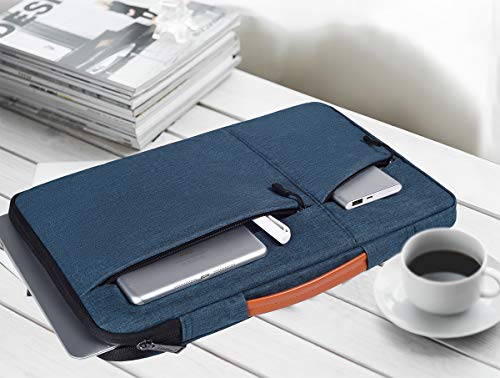 17.3 inch Laptop Briefcase Bag for HP Pavilion 17 Inch Laptop, HP Envy 17, HP PROBOOK 17, Dell G7 17.3, Dell Inspiron 17, ASUS VivoBook 17, Acer Aspire 17.3 Laptop Sleeve Case, Navy Blue