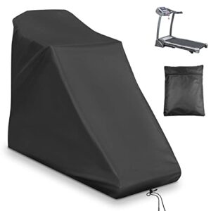 rilime treadmill cover, waterproof outdoor treadmill covers with drawstring, upgrade dust proof heavy duty non-folding running machine cover for indoor outdoor