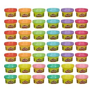 play-doh handout 42-pack of 1-ounce non-toxic modeling compound, kid party favors, school supplies, assorted colors, ages 2 and up