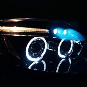 iJDMTOY 2pcs Ice Blue 3-SMD High Power Projector LED Eagle Eye Lights w/Back Bolt-On Screws For Parking Lights, Driving Fogs, etc