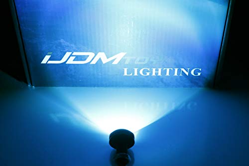 iJDMTOY 2pcs Ice Blue 3-SMD High Power Projector LED Eagle Eye Lights w/Back Bolt-On Screws For Parking Lights, Driving Fogs, etc
