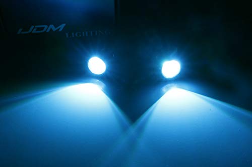 iJDMTOY 2pcs Ice Blue 3-SMD High Power Projector LED Eagle Eye Lights w/Back Bolt-On Screws For Parking Lights, Driving Fogs, etc