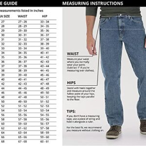 Wrangler Men's Free-to-Stretch Relaxed Fit Jean, Marine, 40W x 32L