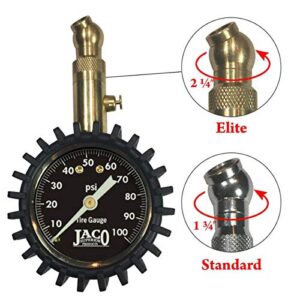 JACO Elite Tire Pressure Gauge - 100 PSI