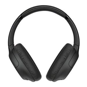 Sony WHCH710N Wireless Bluetooth Noise-Canceling Over-The-Ear Stereo Headphones (Black) Bundle with Protective Headphone Case and Headphone Stand - Dual Microphone, 35 Hours of Playtime - (3 Items)