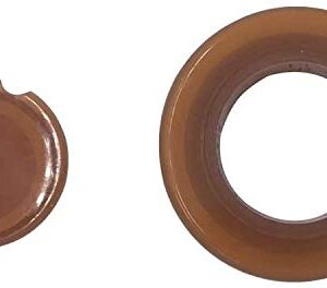 SUQ I OME 2 inch Outdoor Patio Thick Parasol Umbrella Hole Ring Plug and Cap Set, for Parasol Umbrella Table Hole Cover Insert(Brown)