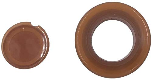 SUQ I OME 2 inch Outdoor Patio Thick Parasol Umbrella Hole Ring Plug and Cap Set, for Parasol Umbrella Table Hole Cover Insert(Brown)