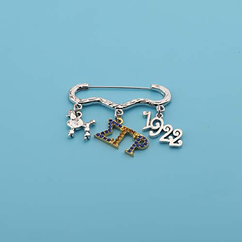 POTIY Sigma Gamma Rho Sorority Gift 1922 Sorority Pin SGR Charm Jewelry for Sorority Sisters (Style 2)