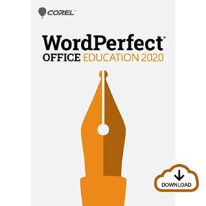 corel wordperfect office 2020 education | word processor, spreadsheets, presentations [pc download] [old version]