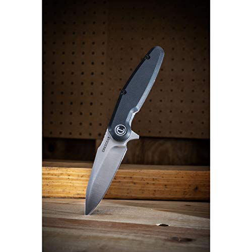 Crescent 3-1/2 Inch Harpoon Blade Composite Handle Pocket Knife - CPK350C, Stainless Steel