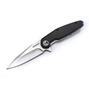 Crescent 3-1/2 Inch Harpoon Blade Composite Handle Pocket Knife - CPK350C, Stainless Steel