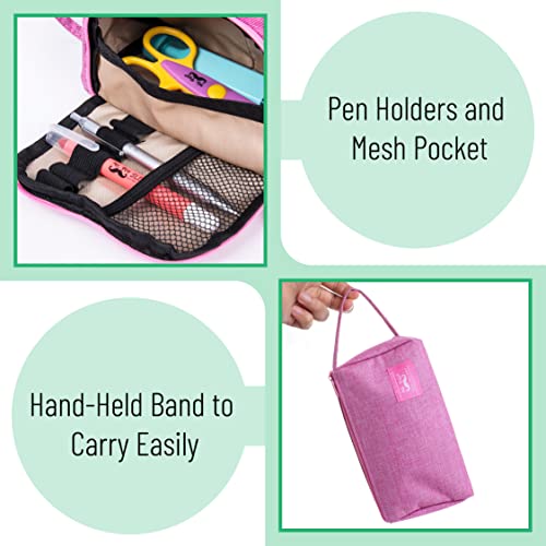 Mr. Pen- Pencil Case for Girls, Pink, Pencil Bag, Cute Pencil Case, Pouch Bags, School Supplies for Teen Girls, Pen Pouch, School Stuff, Pencil Pouches, Pen Bag, Pencil Bag for Women