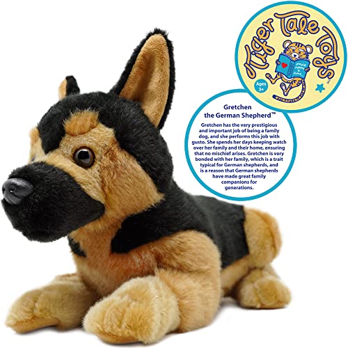 VIAHART Gretchen The German Shepherd - 15 Inch Stuffed Animal Plush - by Tiger Tale Toys