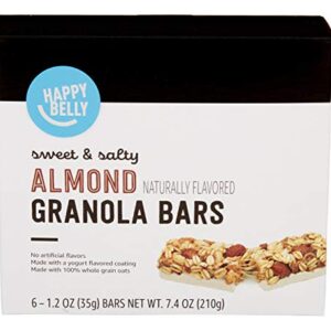 Amazon Brand - Happy Belly Sweet & Salty Almond Granola Bars, 1.2 Oz, 6 Count