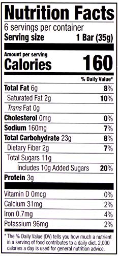 Amazon Brand - Happy Belly Sweet & Salty Almond Granola Bars, 1.2 Oz, 6 Count