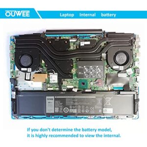 OUWEE MV07R Laptop Battery Compatible with Dell G3 15 3500 3590 G5 5500 5505 SE Series Notebook 0JJRRD 266J9 15.2V 68Wh 4250mAh