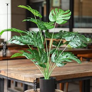 Toopify 28" Fake Plants Large Artificial Floor Faux Plants Indoor Tall for Home Office Living Room Decor