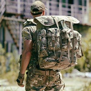 MT Military Rucksack Alice Pack Army Tactical Backpack with Frame and Butt Pack