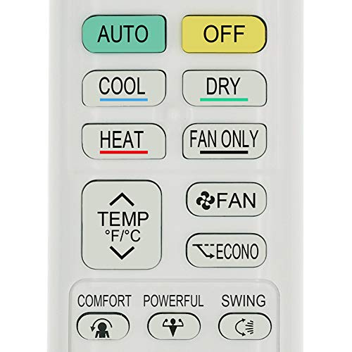 Replacement for Daikin Air Conditioner Remote Control ARC480A1 ARC480A2 ARC480A3 ARC480A4 ARC480A5 ARC480A6 ARC480A7 ARC480A8 ARC480A9 ARC480A10 ARC480A11 English Version Display in Fahrenheit