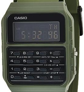 Casio CA-53WF-3B Calculator Green Digital Mens Watch Original New Classic CA-53, 43.2×34.4×8.2mm (CA-53WF-3BDF)