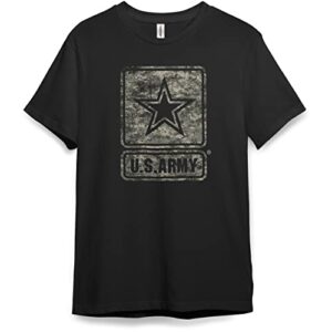 united states of america army distressed logo graphic short sleeve t-shirt