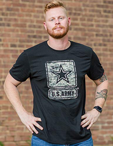 United States of America Army Distressed Logo Graphic Short Sleeve T-Shirt