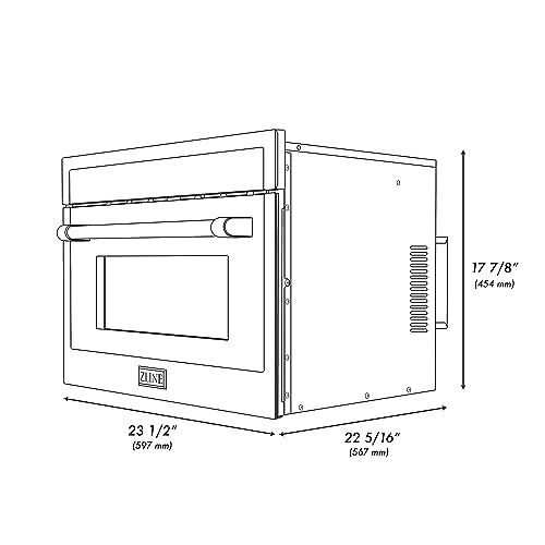 ZLINE 24" Built-in Convection Microwave Oven in Stainless Steel with Speed and Sensor Cooking