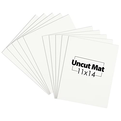 Mat Board Center, 11x14 Off White Color Uncut Photo Mat Boards - 1/16" Thickness - for Frames, Prints, Photos and More (10 Pack)