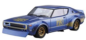 aoshima bunka kyozai 1/24 the model car series no. 48 nissan kpgc110 phantom kenmeri racing #73 plastic model