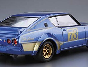 Aoshima Bunka Kyozai 1/24 The Model Car Series No. 48 Nissan KPGC110 Phantom Kenmeri Racing #73 Plastic Model