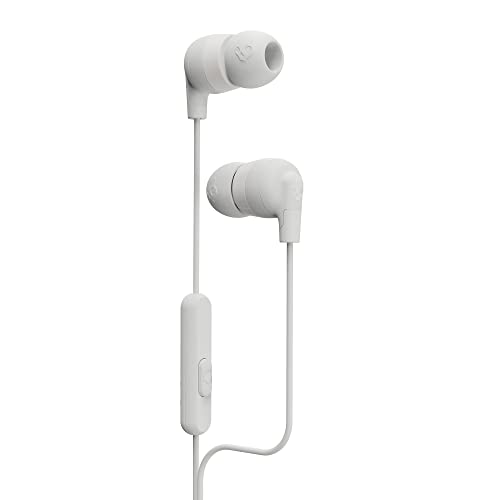 Skullcandy Ink'd+ In-Ear Wired Earbuds, Microphone, Works with Bluetooth Devices and Computers - Mod White (Discontinued by Manufacturer)