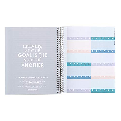 Erin Condren 8.5" x 11" Spiral Bound College Ruled Notebook - Layers Colorful. 160 Lined Page Note Taking & Writing Notebook. 80Lb Thick Mohawk Paper. Stickers Included