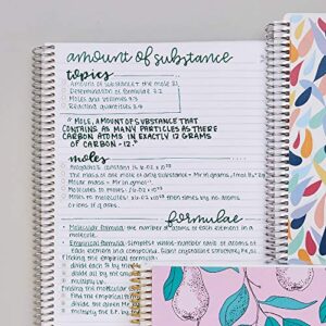 Erin Condren 8.5" x 11" Spiral Bound College Ruled Notebook - Layers Colorful. 160 Lined Page Note Taking & Writing Notebook. 80Lb Thick Mohawk Paper. Stickers Included